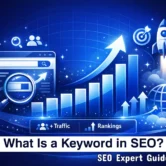What Is a Keyword in SEO - SEO DUBAI PRO What is a keyword in SEO — illustrated guide showing different keyword types with search volume and competition metrics