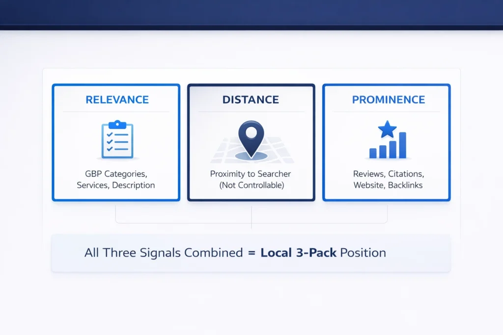 How Google Determines Google Local 3-Pack Ranking