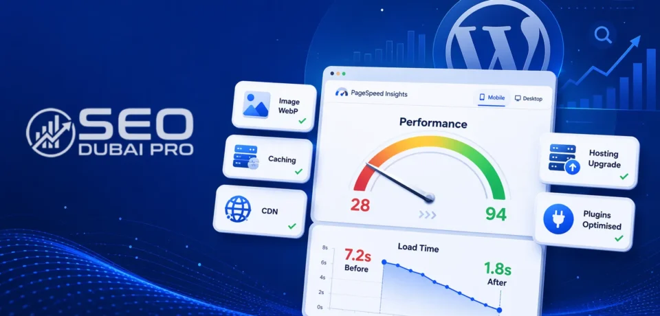 How to speed up WordPress website - WordPress speed optimization dashboard