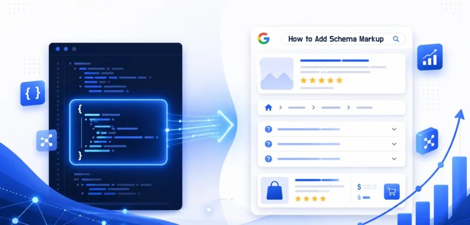 How to add schema markup to a website — step-by-step guide with JSON-LD code examples and rich result types