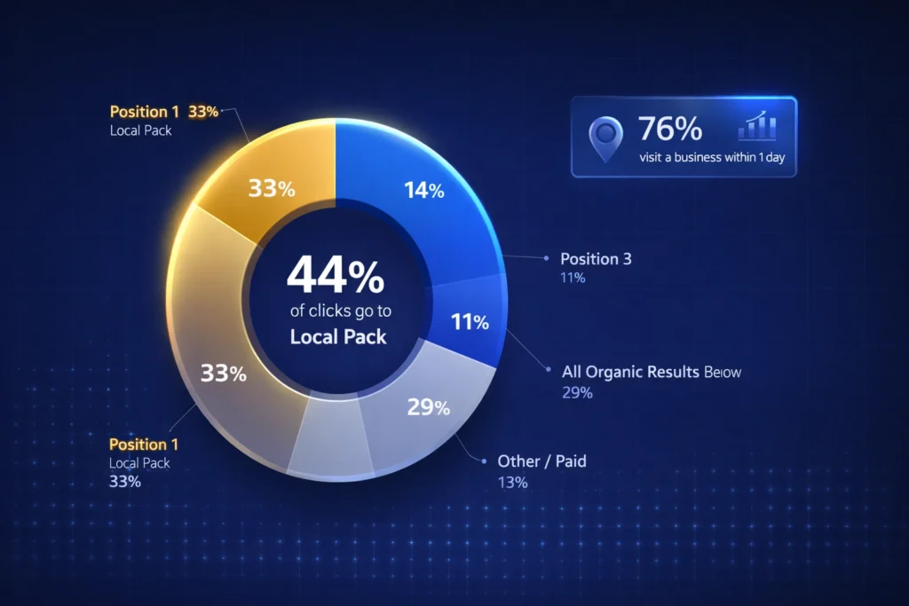 What Percentage of People Use the Google Local 3-Pack?