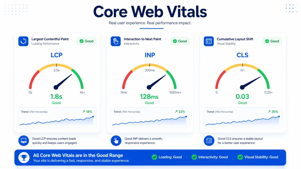 Evaluate Site Speed and Core Web Vitals