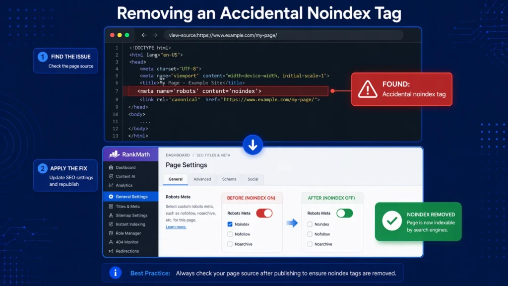WordPress Noindex Issues