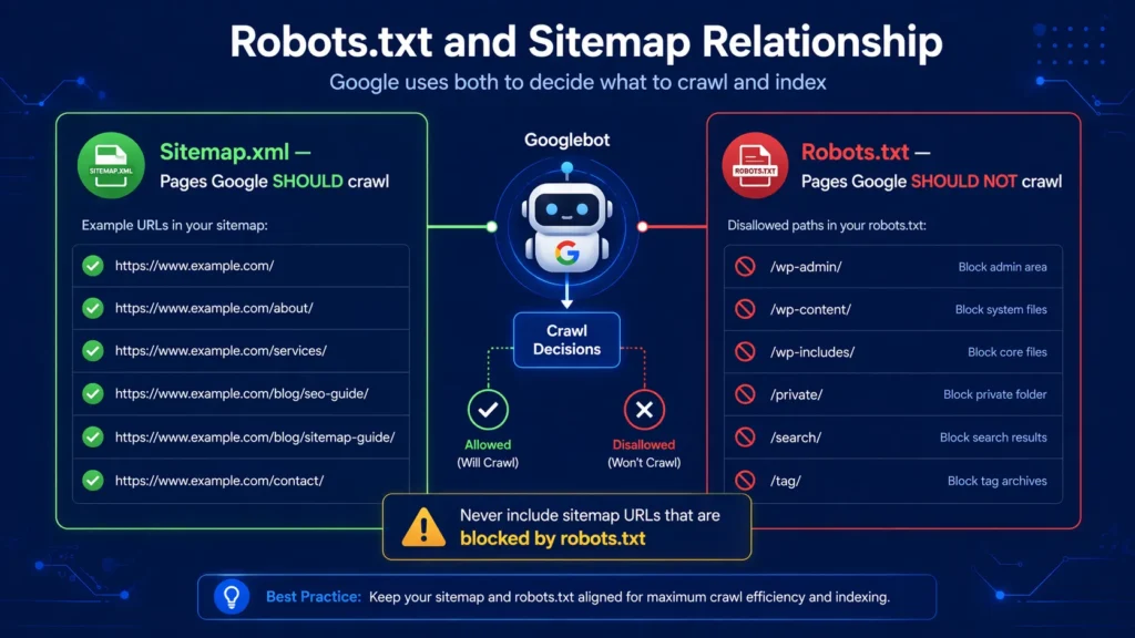Robots.txt and Sitemap XML — The Relationship