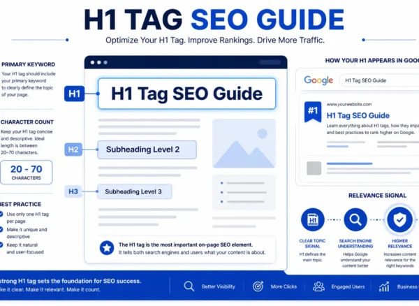 H1 tag SEO guide — how to write the perfect H1 heading for higher Google rankings in 2026