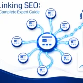 Internal linking SEO guide — website architecture diagram showing how internal links connect pages and pass link equity